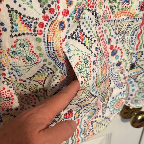 Ruby Rd. Multicolor Patterned Jean Jacket - Picture 5 of 6